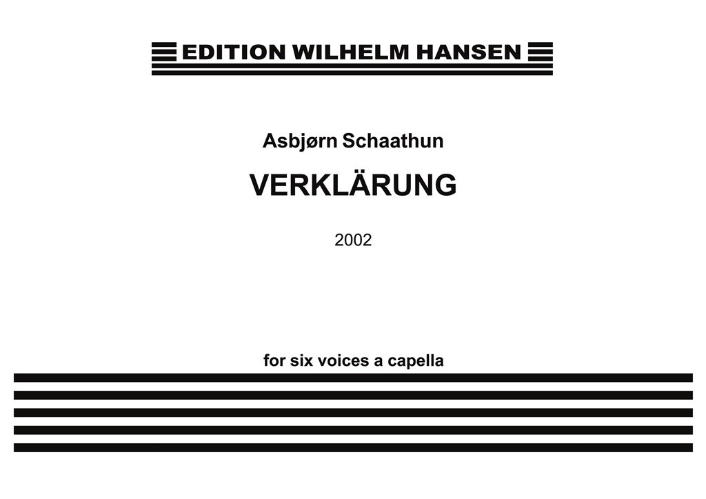 Schaathun Verklärung 6 Part Choir